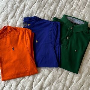 Set of 3- Boys Polo by Ralph Lauren Tees and Tommy Hilfiger Polo Shirt